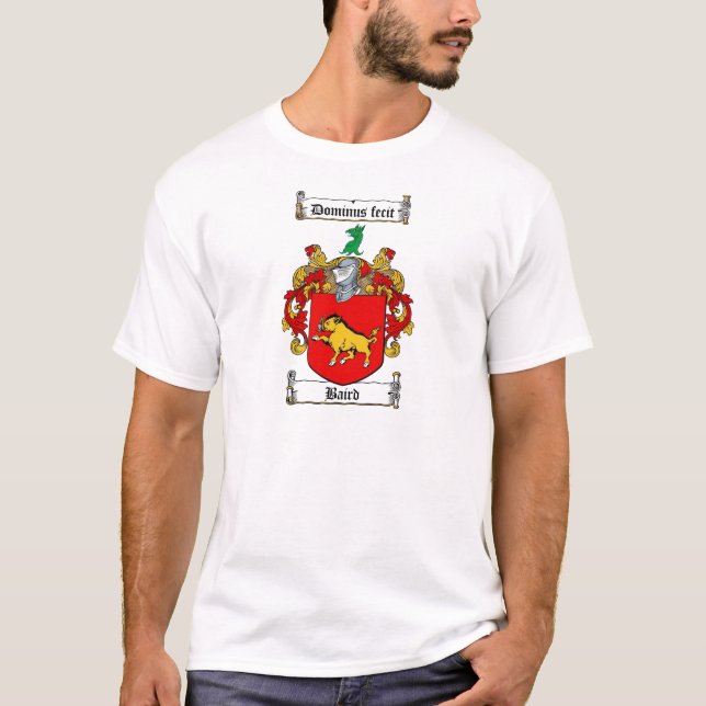 CAMISETA CRISTA DA FAMÍLIA DE BAIRD - BRASÃO DE BAIRD (Frente)