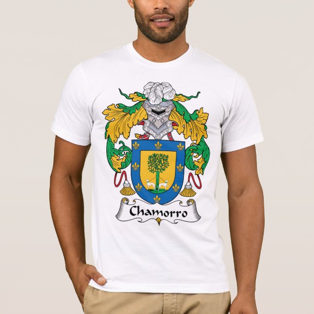 Camiseta Crista da família de Chamorro (Frente)