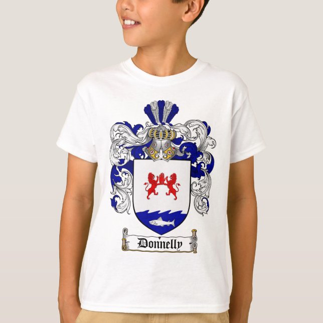 CAMISETA CRISTA DA FAMÍLIA DE DONNELLY - BRASÃO DE DONNELLY (Frente)