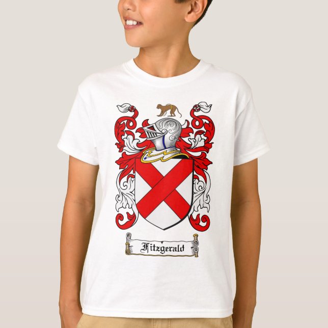 CAMISETA CRISTA DA FAMÍLIA DE FITZGERALD - BRASÃO DE (Frente)