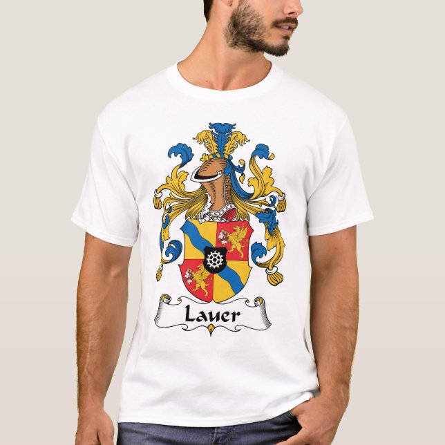 Camiseta Crista da família de Lauer (Frente)