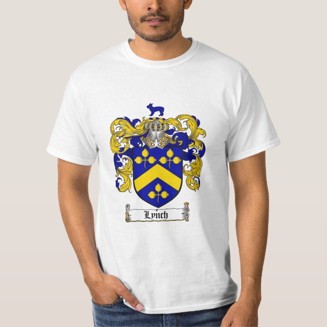 Camiseta Crista da família de Lynch - brasão de Lynch (Frente)