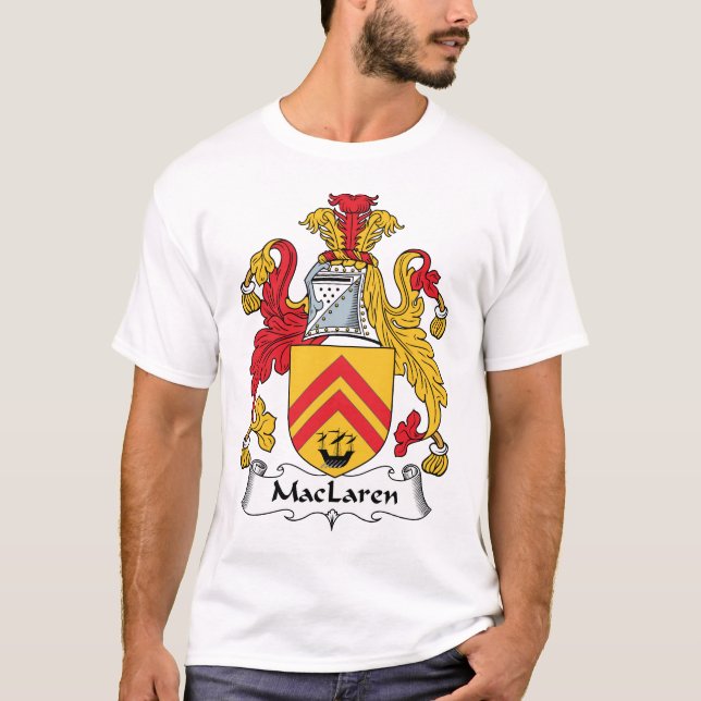 Camiseta Crista da família de MacLaren (Frente)