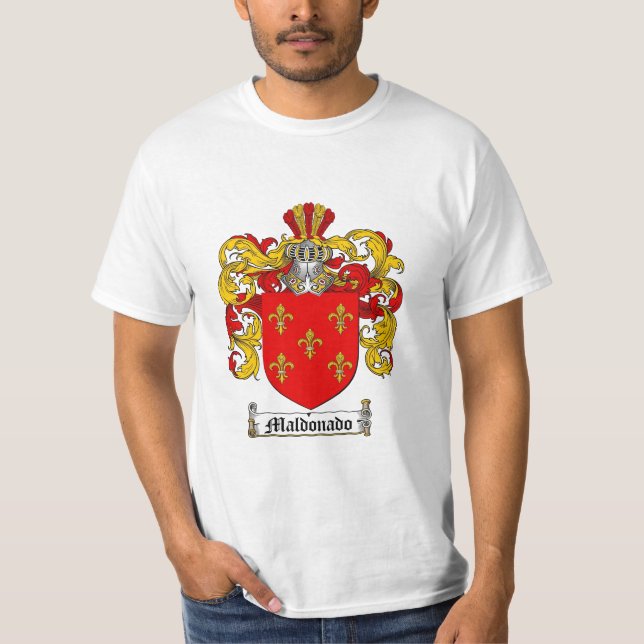 Camiseta Crista da família de Maldonado - brasão de (Frente)