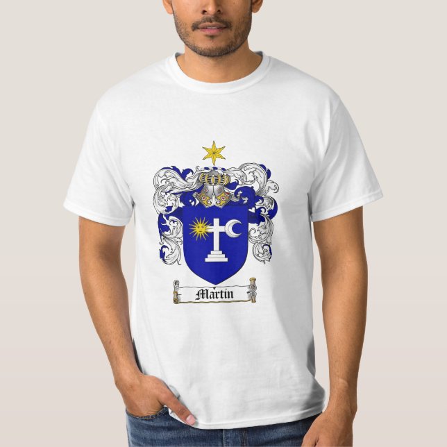 Camiseta Crista da família de Martin - brasão de Martin (Frente)