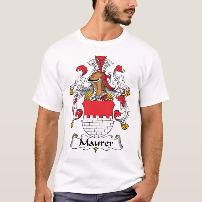 Camiseta Crista da família de Maurer (Frente)
