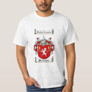 Camiseta Crista da família de Mcnamara - brasão de Mcnama