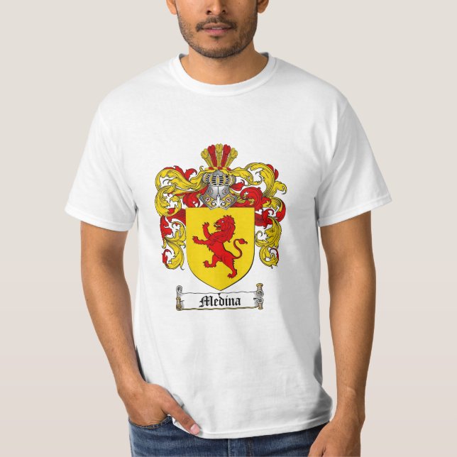 Camiseta Crista da família de Medina - brasão de Medina (Frente)