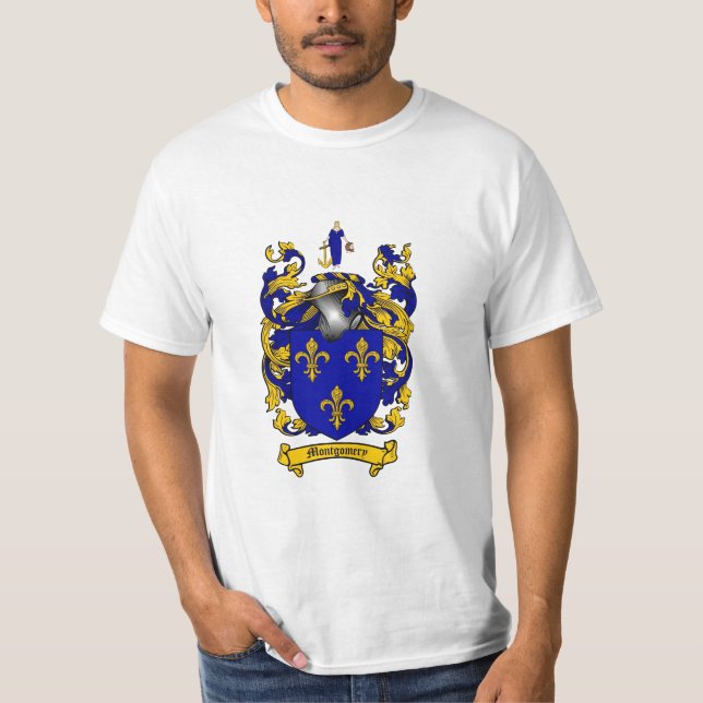 Camiseta Crista da família de Montgomery - brasão de (Frente)