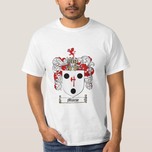 Camiseta Crista da família de Morse - brasão de Morse (Frente)