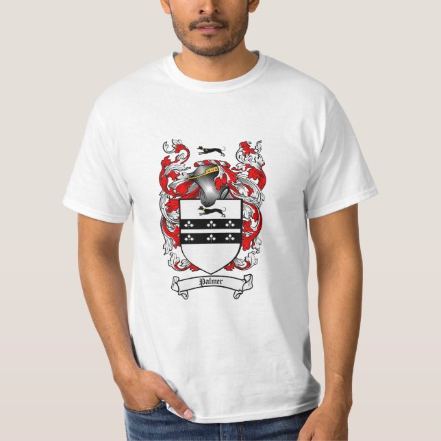 Camiseta Crista da família de Palmer - brasão de Palmer (Frente)