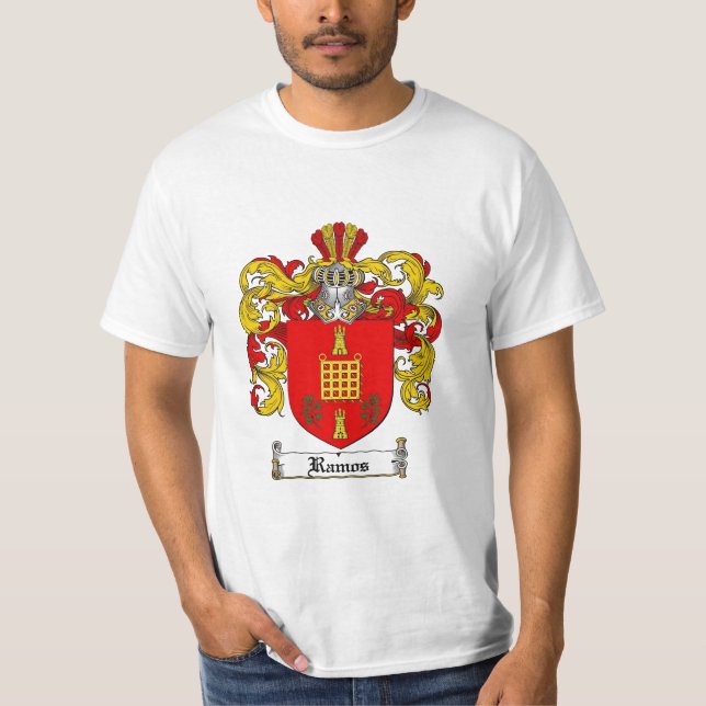 Camiseta Crista da família de Ramos - brasão de Ramos (Frente)