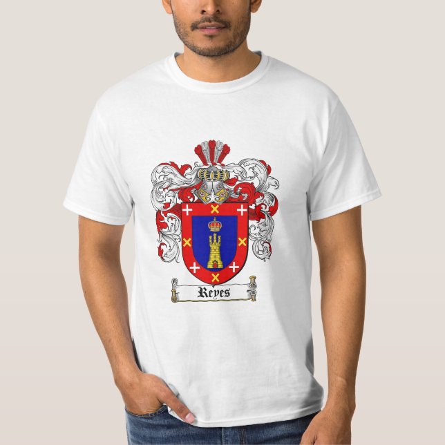 Camiseta Crista da família de Reyes - brasão de Reyes (Frente)