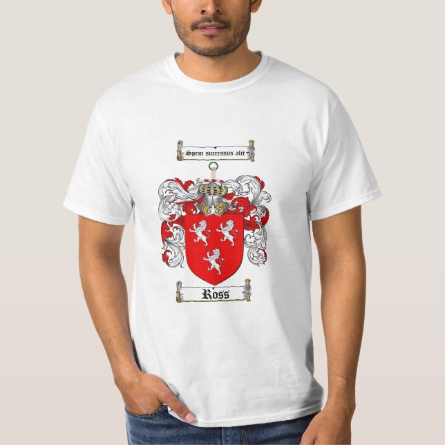 Camiseta Crista da família de Ross - brasão de Ross (Frente)
