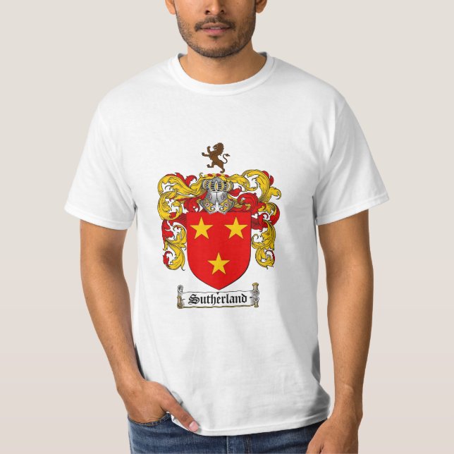 Camiseta Crista da família de Sutherland - brasão de (Frente)