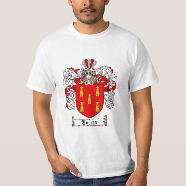 Camiseta Crista da família de Torres - brasão de Torres (Frente)
