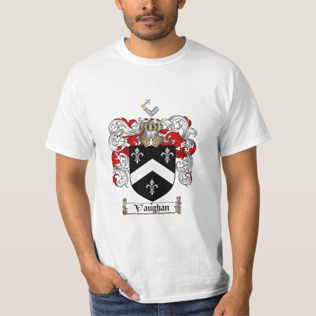 Camiseta Crista da família de Vaughan - brasão de Vaughan (Frente)
