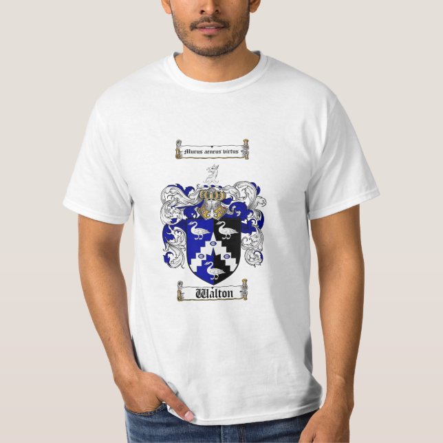 Camiseta Crista da família de Walton - brasão de Walton (Frente)