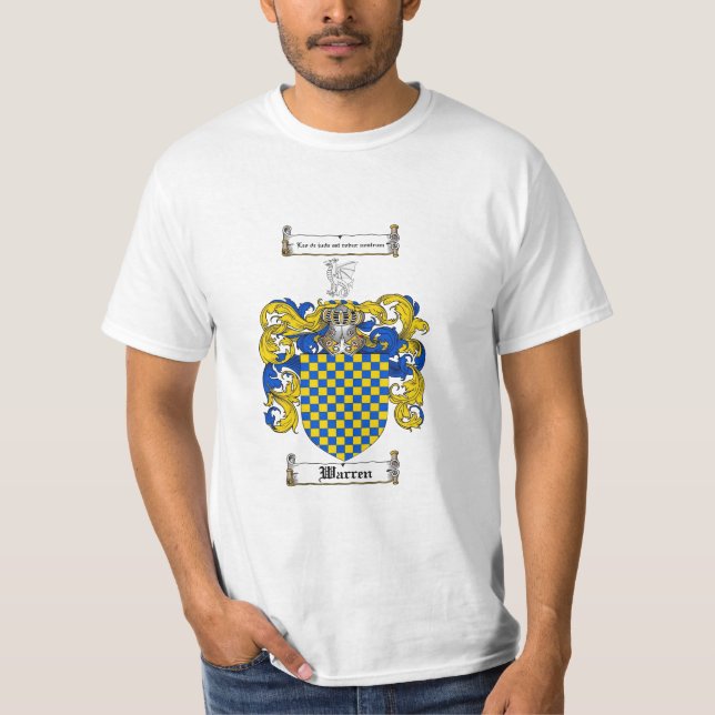 Camiseta Crista da família de Warren - brasão de Warren (Frente)