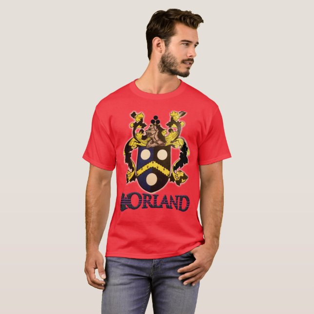 Camiseta Crista da família de Worland (Frente Completa)
