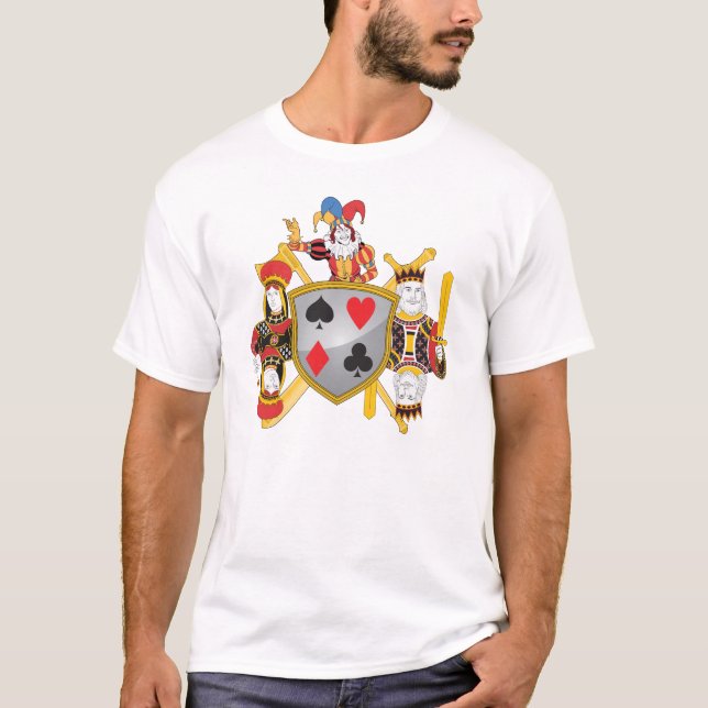 Camiseta Crista da família do póquer (Frente)