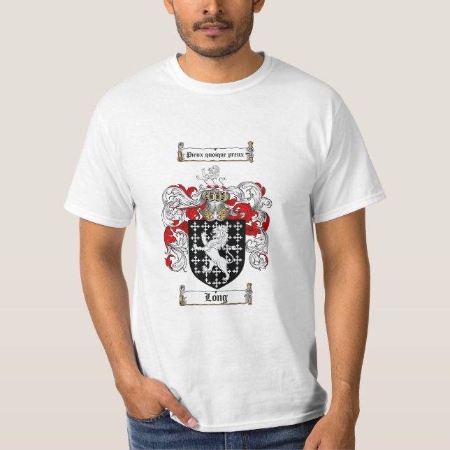 Camiseta Crista da família longa - brasão longa (Frente)