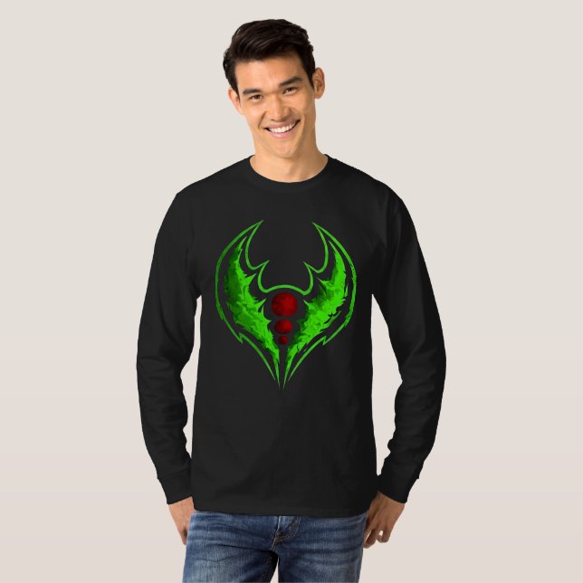 Camiseta crista da Sombra verde (Frente Completa)