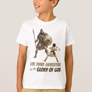 Camiseta Cristã David & Golias para Meninos