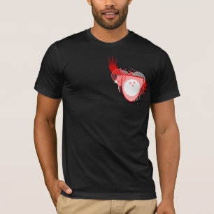 Camiseta crista de boliche de alta fidelidade