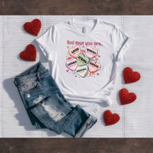 Camiseta Cristã de Dia dos Namorados 'Deus Diz Que