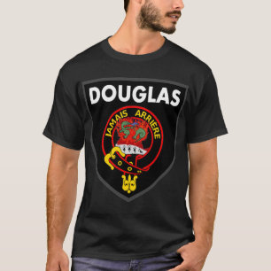 Camiseta Crista de Douglas Salamander em t-shirt preta