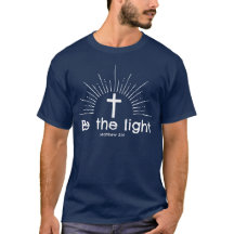 Camiseta Cristã de Fé Religiosa Seja a Luz