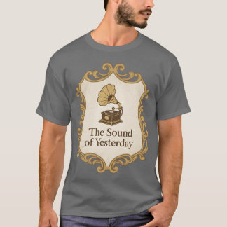 Camiseta Crista de Gramofone AntigoO Som de Ontem