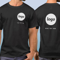 Crista e parte de trás simples de logotipo e texto