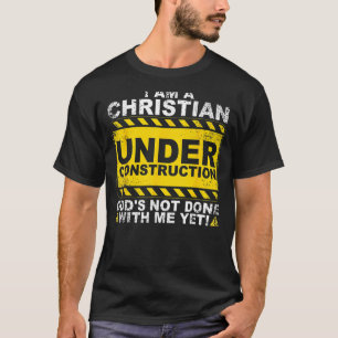Camiseta Cristã em Construção Homens Católicos