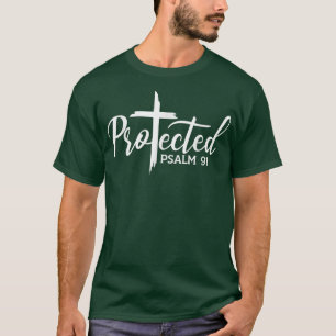 Camiseta Cristã Fé Protegida Jesus Religioso ama Psa