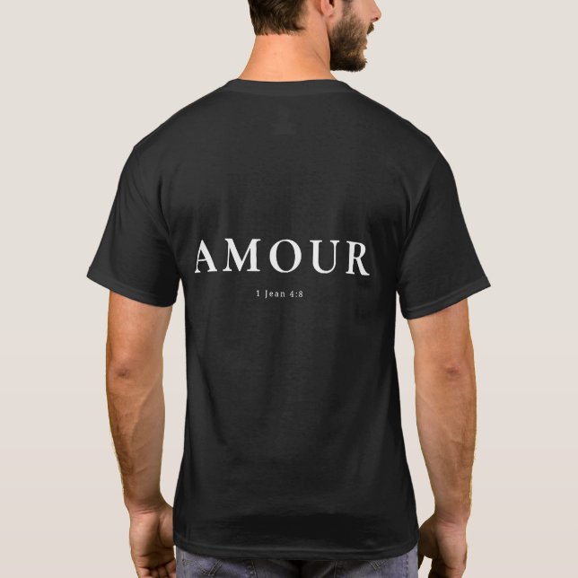 Camiseta Cristã Francesa AGAPE (Verso)