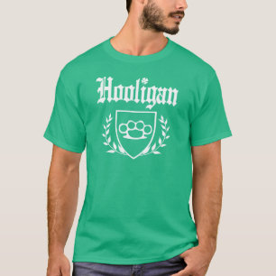 Camiseta Crista IRLANDESA da junta de bronze do hooligan