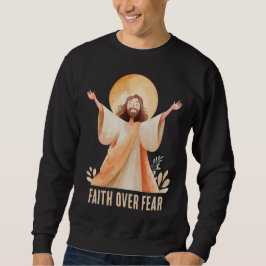 Camiseta Cristã Jesus Fé Sobre o Medo