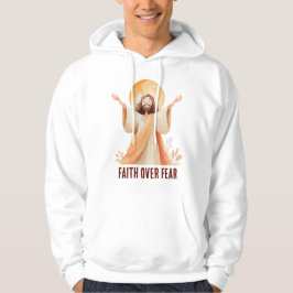 Camiseta Cristã Jesus Fé Sobre o Medo