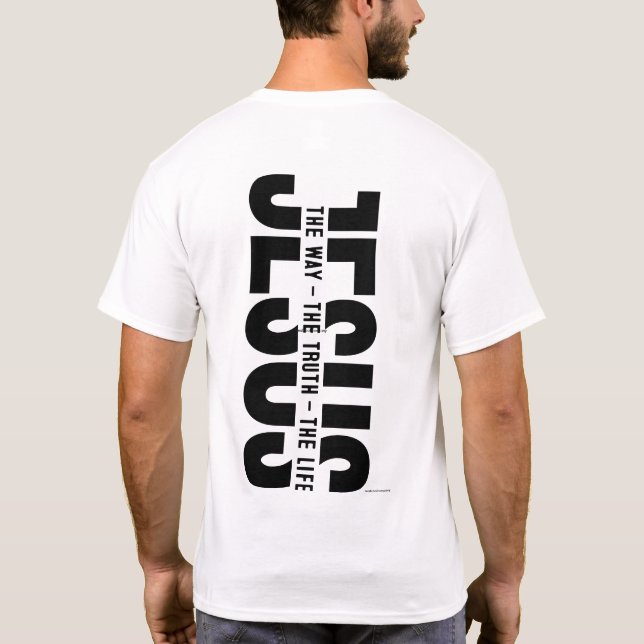 Camiseta Cristã - Jesus todo o caminho (Verso)