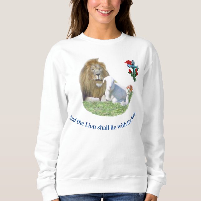 Camiseta Cristã Leão e o Cordeiro (Frente)