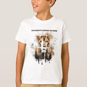 Camiseta Cristã Leão YHWH