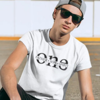 Camiseta cristã masculina - Pai, Filho, Espírito