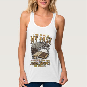 Camiseta Cristã Meu Passado Jesus Retirou as Acusa