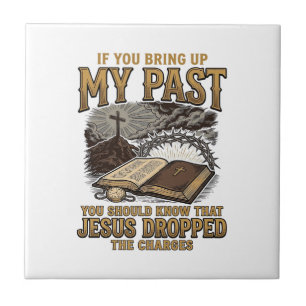 Camiseta Cristã Meu Passado Jesus Retirou as Acusa