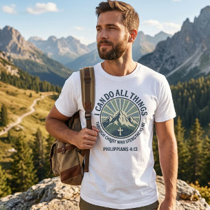 Camiseta Cristã Nascer do Sol Montanhoso Filipense