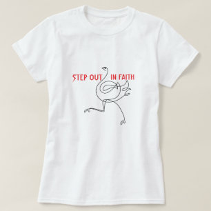 Camiseta cristã sai em fé