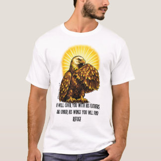Camiseta Cristã Sob As Asas De Águia