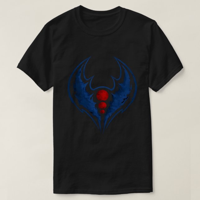 Camiseta crista sombra azul (Frente do Design)